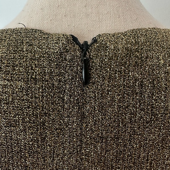 Designer Lenna Dress Gold  Metallic Cut-out Maxi M/L NWOT - Picture 15 of 16